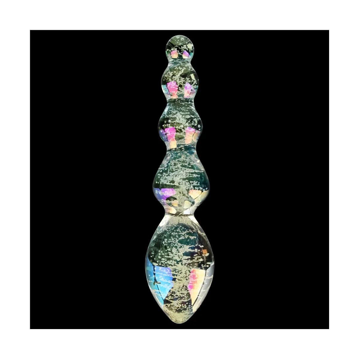 Dildo Vetro Anale fluorescente 16,3 cm