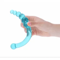 Dildo anale Dreamy azzurro 23,8 cm