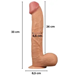 Dildo realistico XXL King-Sized 33 cm