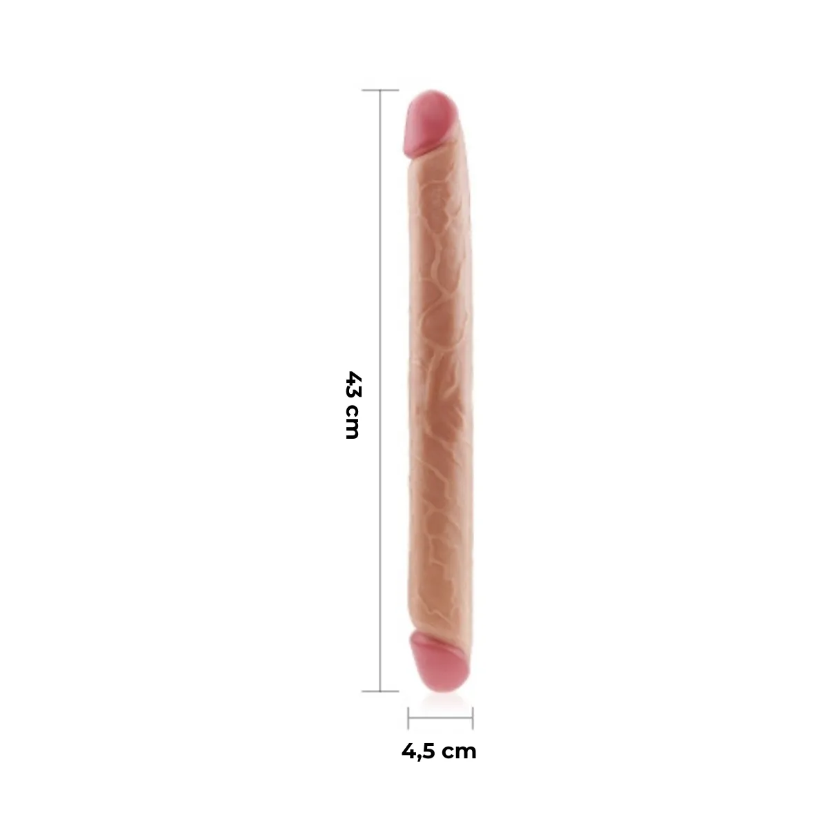 Dildo Doppio realistico flessibile 43 cm