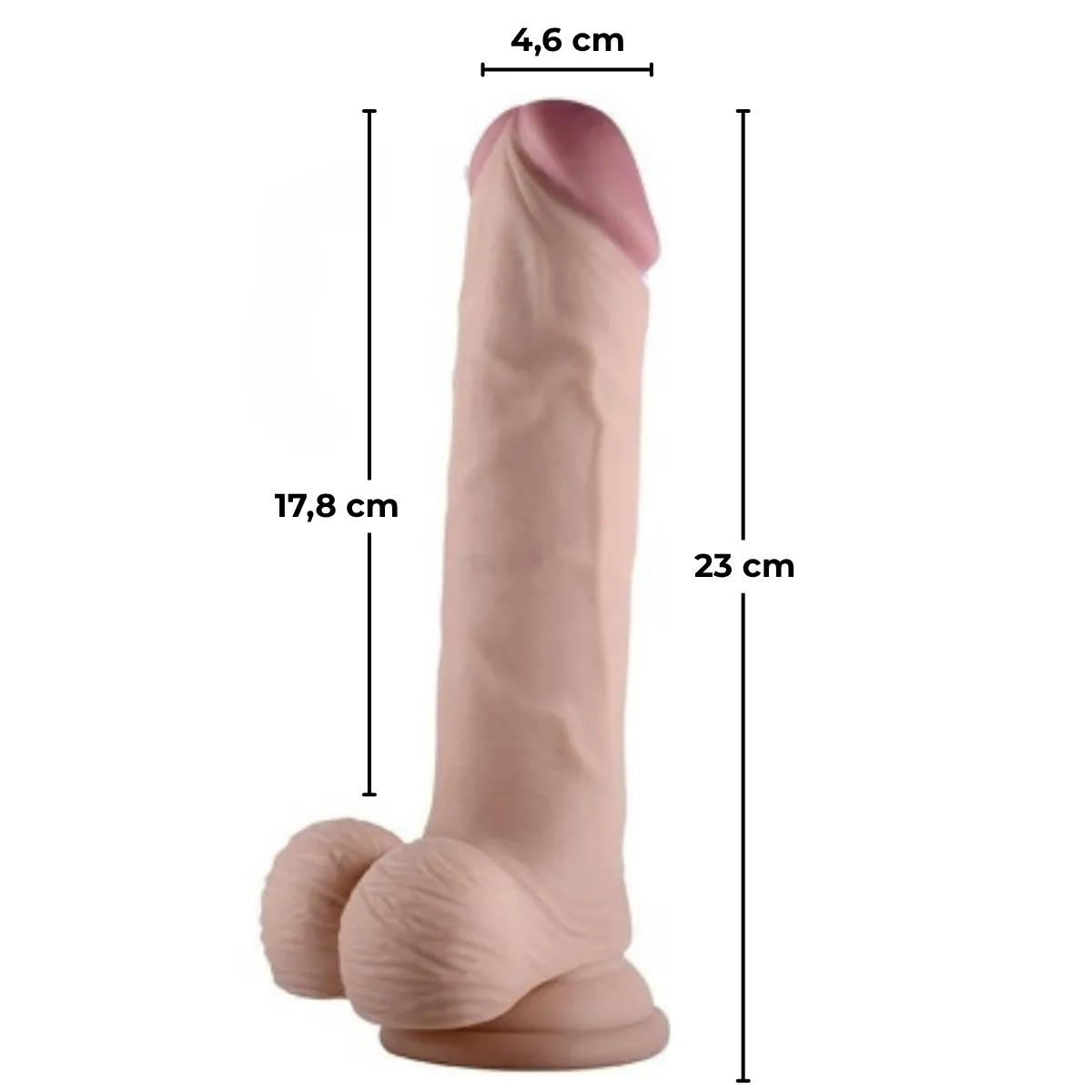 Dildo realistico eiaculante squirt 23 cm