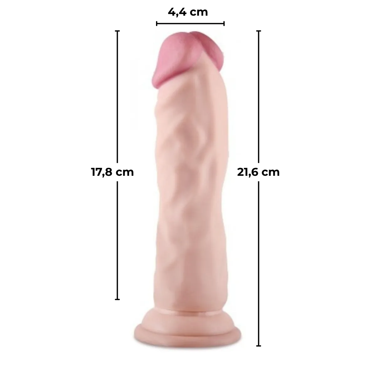 Dildo realistico eiaculante squirt 21,6 cm