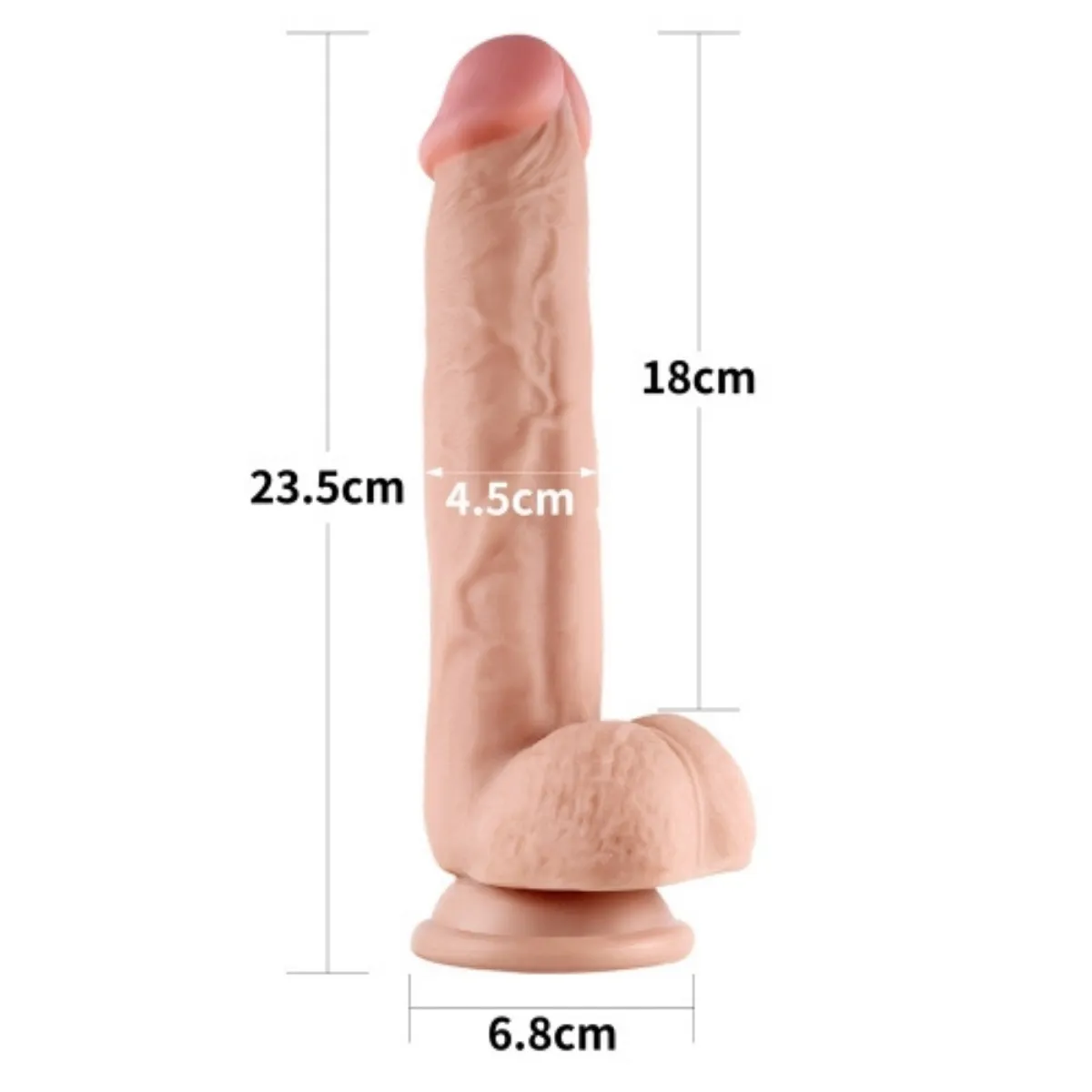 Dildo Realistico effetto pelle Fancy 23,5 cm