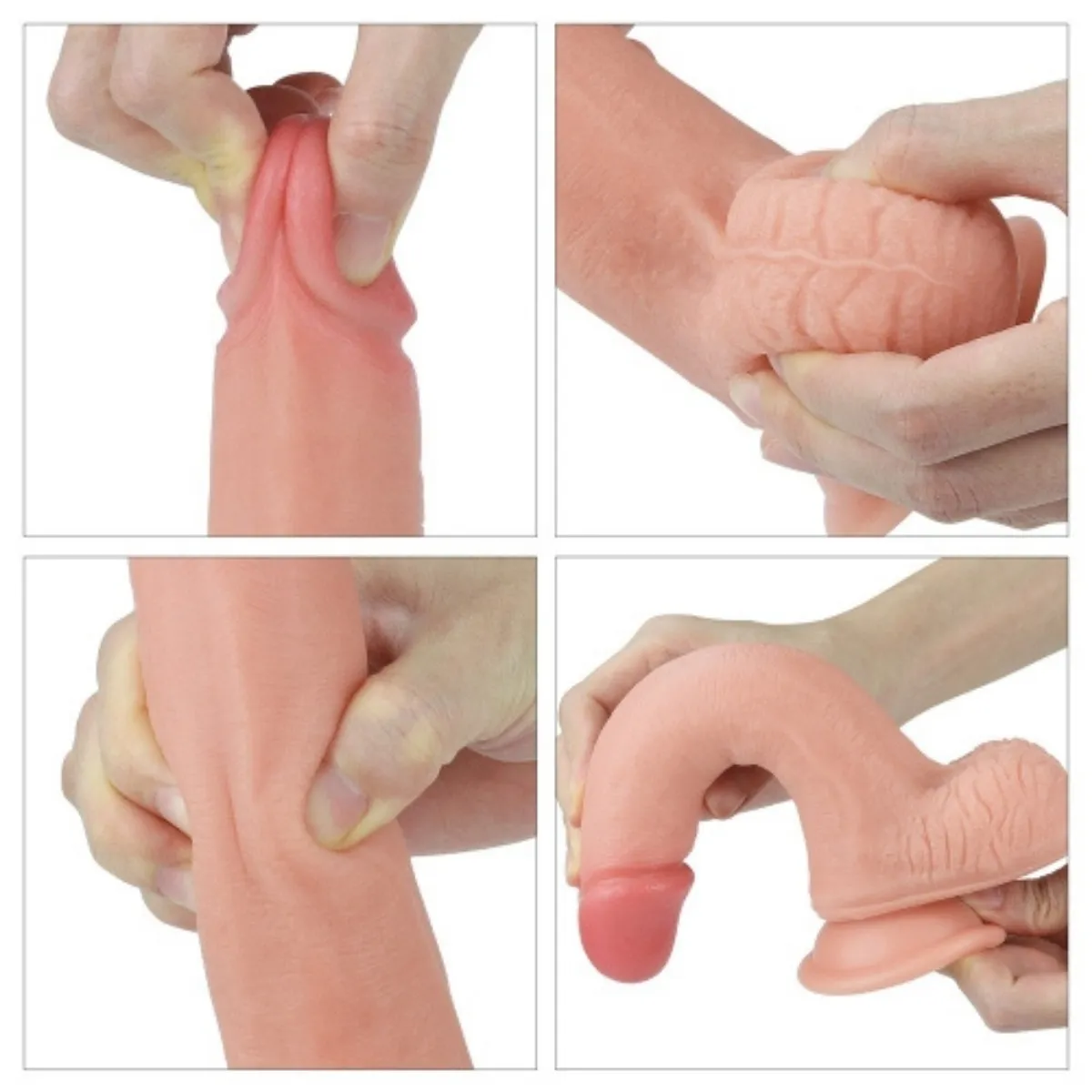 Dildo Realistico Elrik doppio strato 20,5 cm