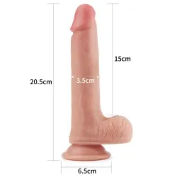 Dildo Realistico Elrik doppio strato 20,5 cm