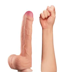 Dildo realistico XXL Rexo doppio strato 28 cm