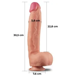 Dildo XXL Axor doppio strato 30,5 cm