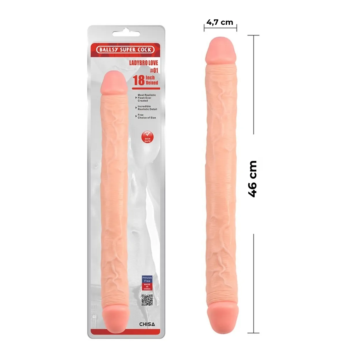 Dildo Doppio Twin Rush 46 cm