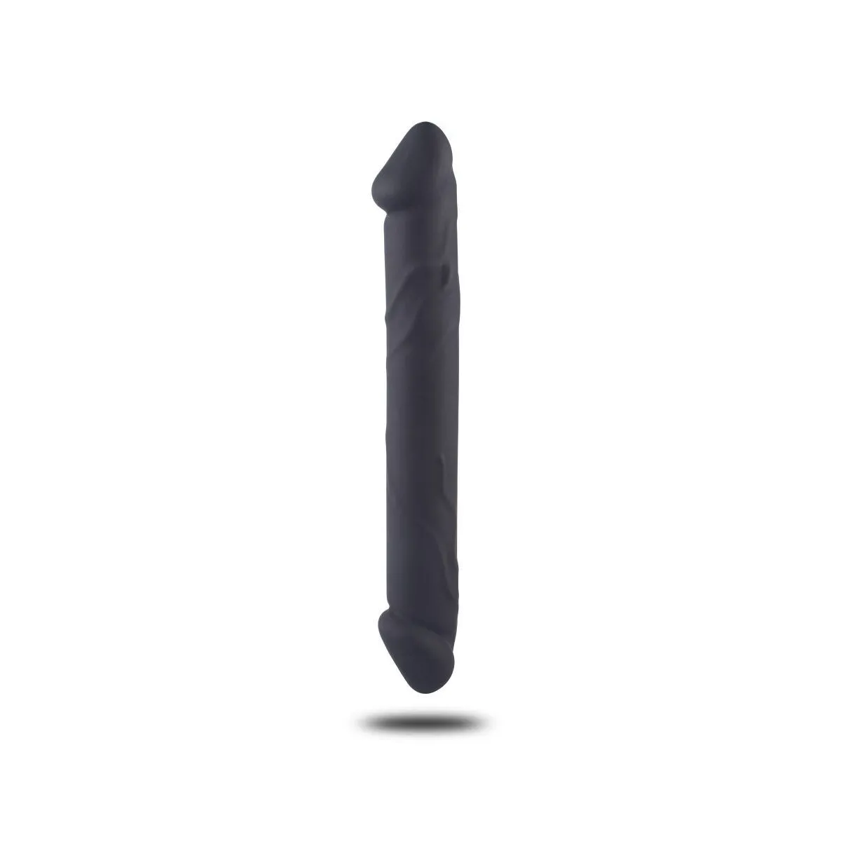 Dildo doppio dritto realistico nero 23 cm