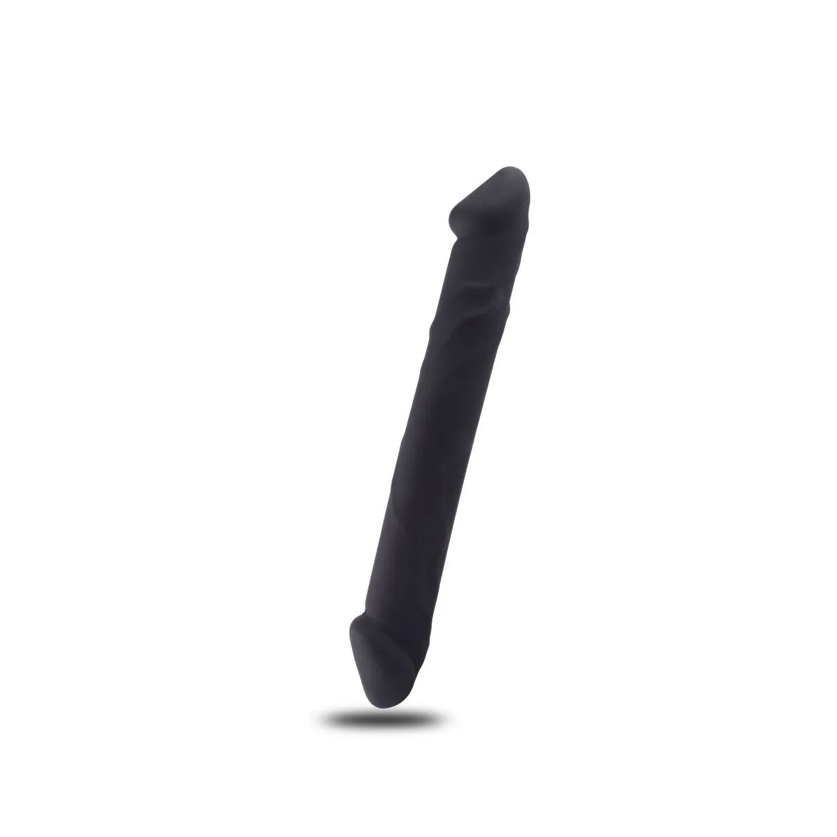 Dildo doppio dritto realistico nero 23 cm