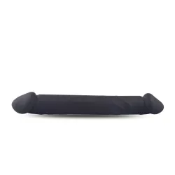 Dildo doppio dritto realistico nero 23 cm