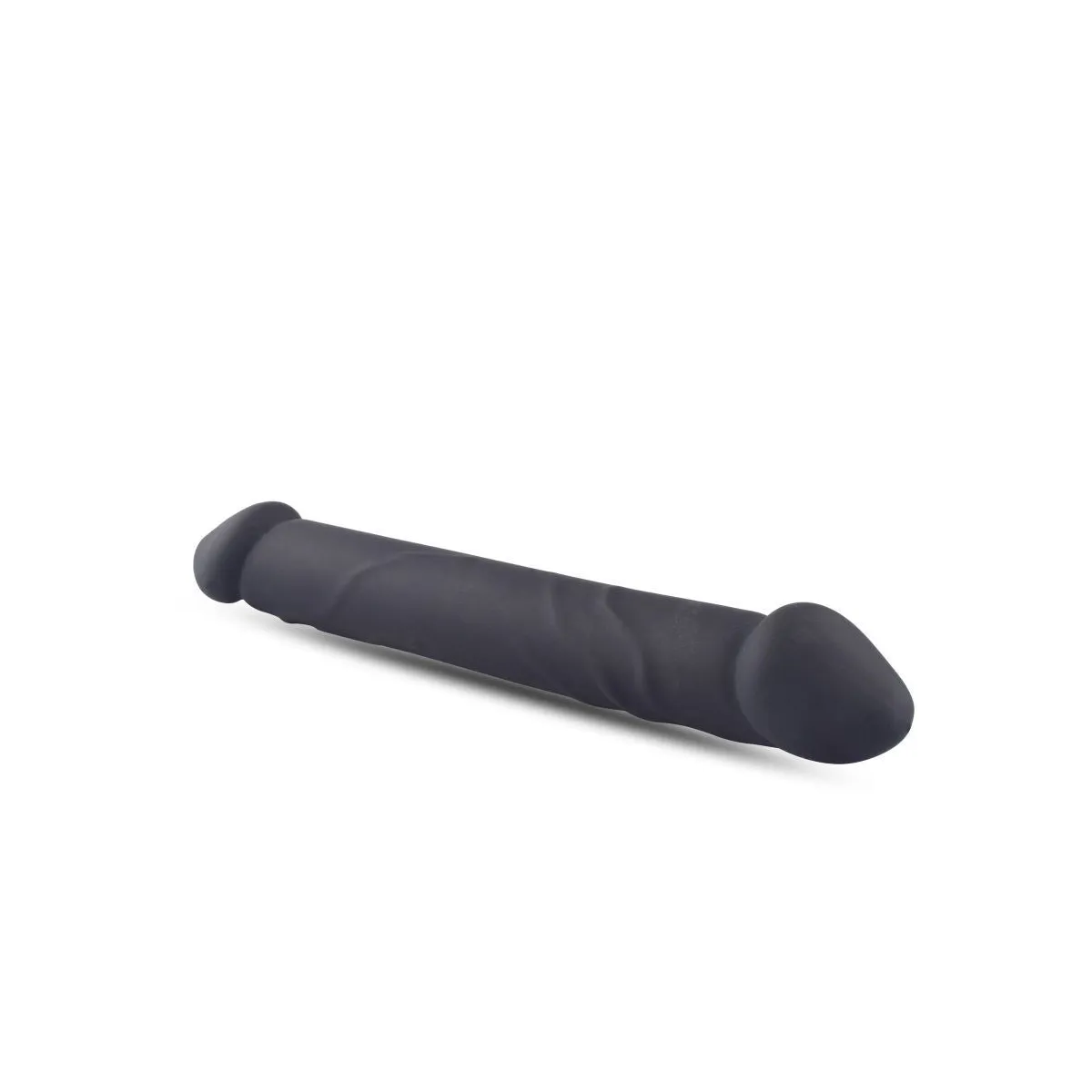 Dildo doppio dritto realistico nero 23 cm