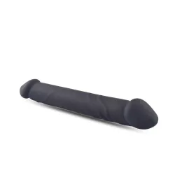 Dildo doppio dritto realistico nero 23 cm