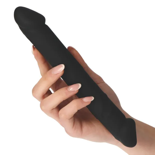Dildo doppio dritto realistico nero 23 cm