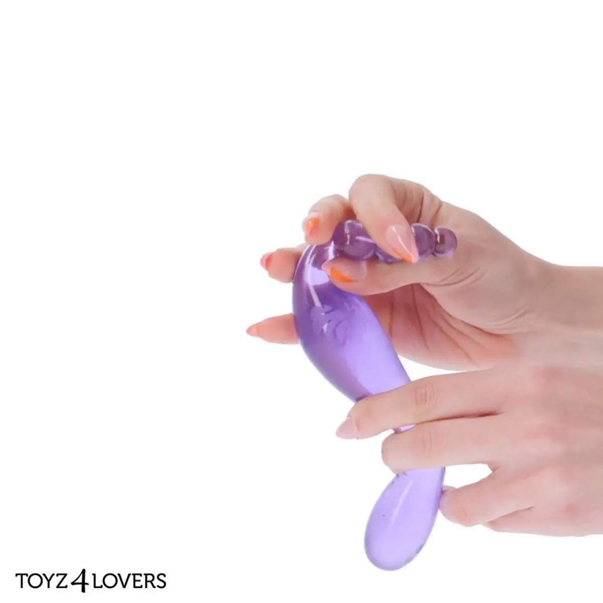 Dildo doppio anale vaginale Star viola 20 cm