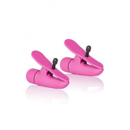 Pinze per Capezzoli vibranti 7 cm rosa