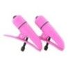 Pinze per Capezzoli vibranti 7 cm rosa Pinze per Capezzoli vibranti 7 cm rosa