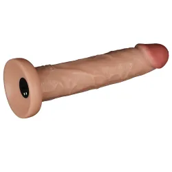 Dildo Realistico vibrante XL chiaro 26 cm