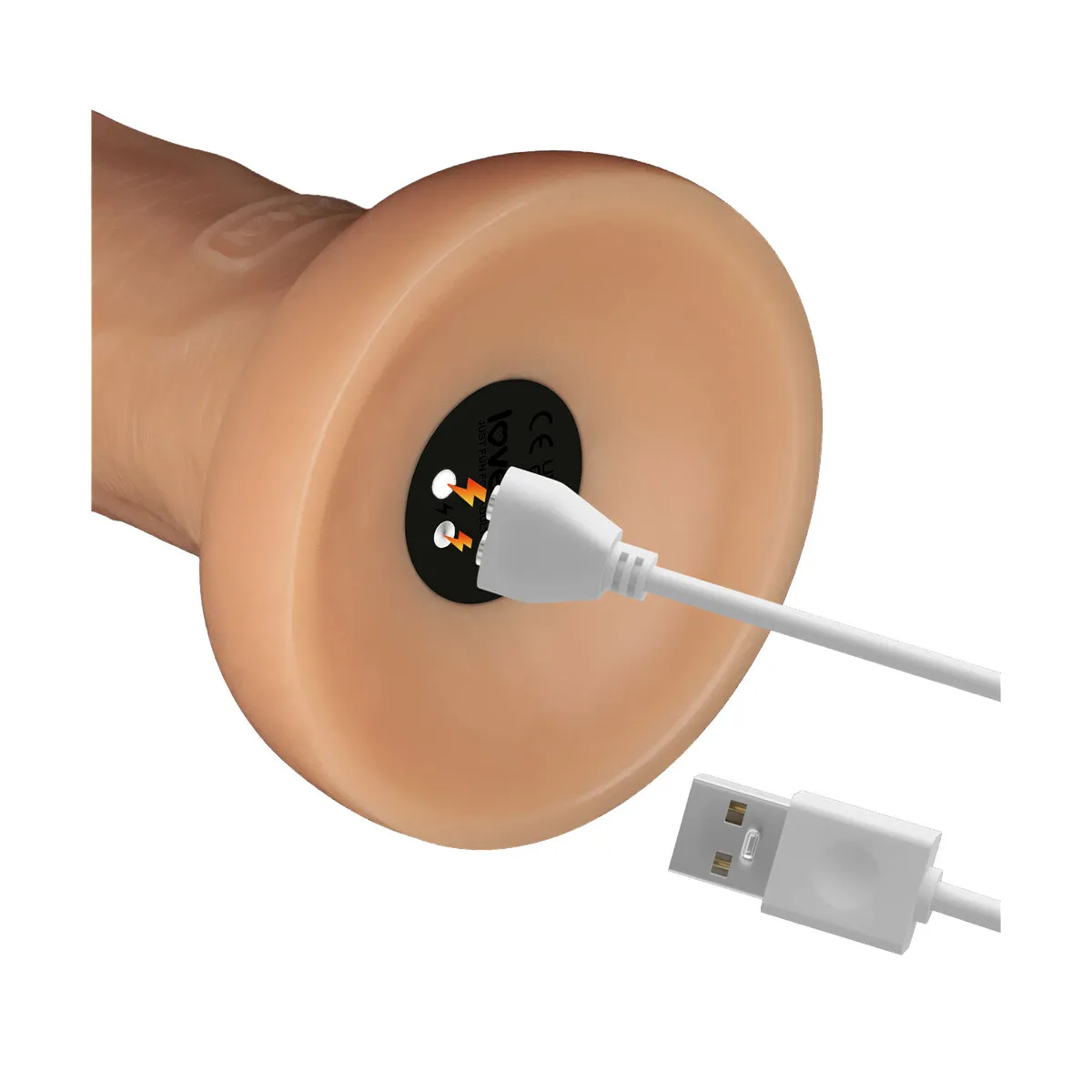 Dildo Realistico vibrante XL chiaro 26 cm