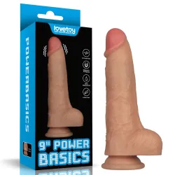 Vibratore dildo Realistico Powerbasics 23 cm