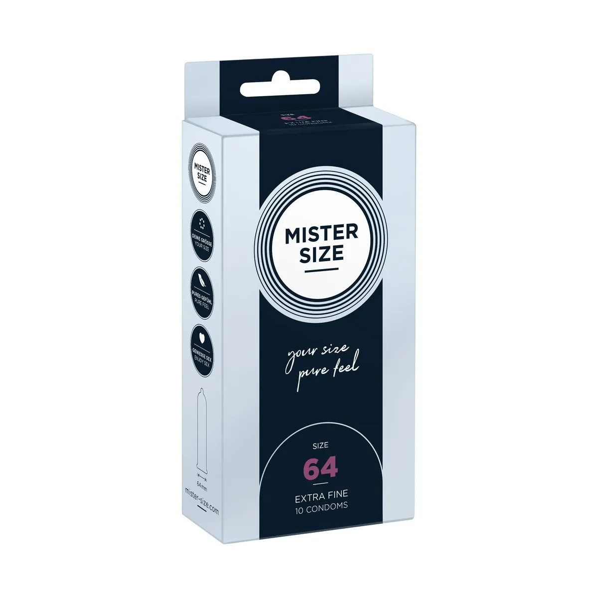 Preservativi XL 64 mm Mister Size