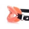 O-ring gag fetish labbra rosa aperte O-ring gag fetish labbra rosa aperte
