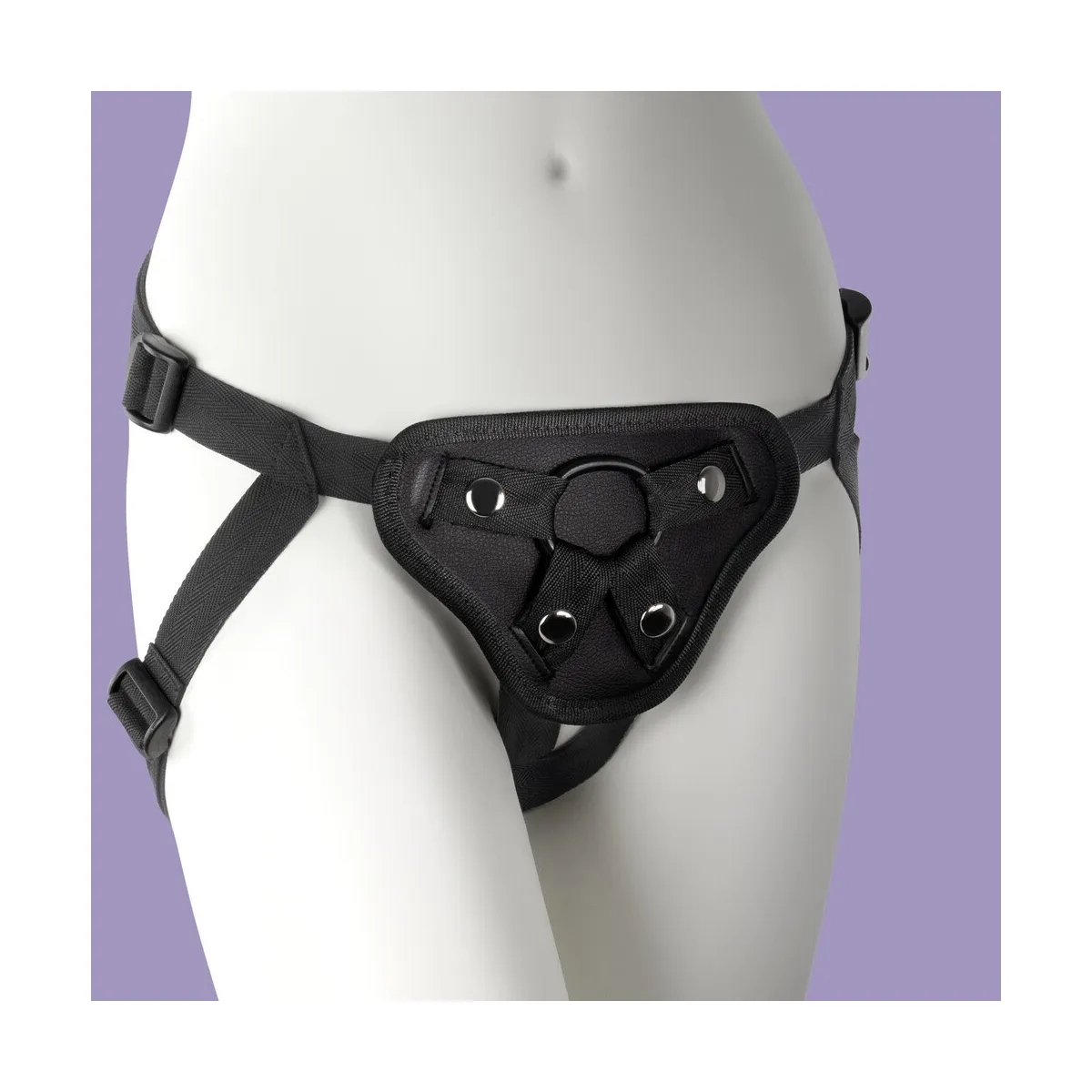 Cintura strapon regolabile con 2 anelli