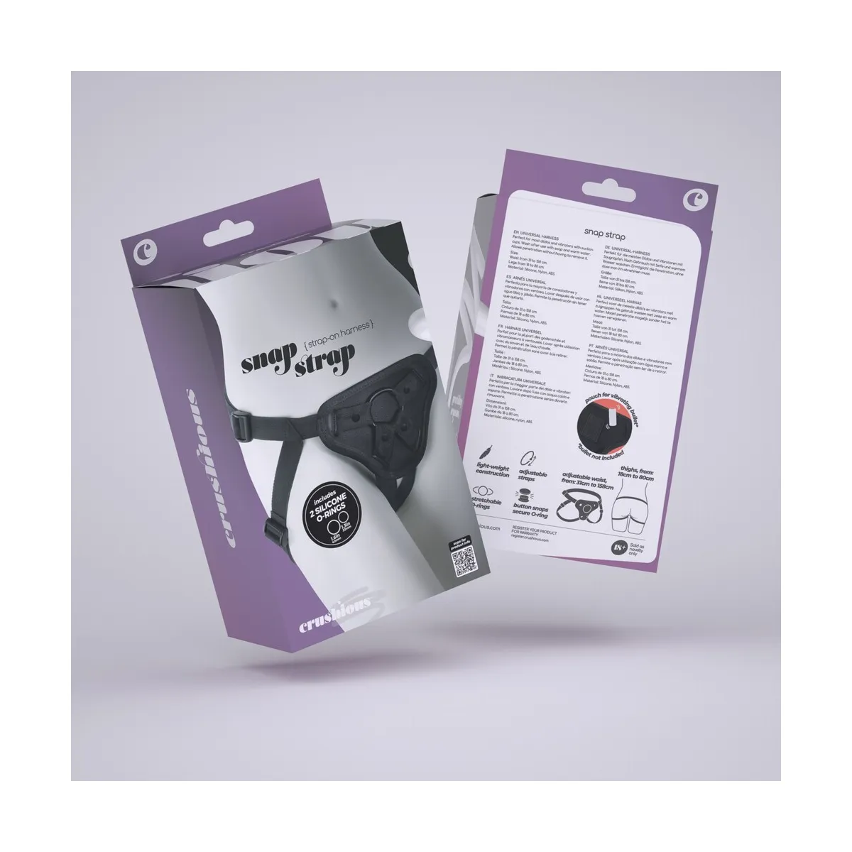 Cintura strapon regolabile con 2 anelli