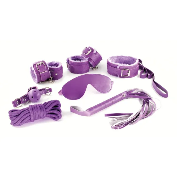 Kit coppia BDSM principianti da 8 pz viola