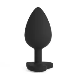 Plug Anale in silicone cuore 7 cm da Ø 2,7 cm