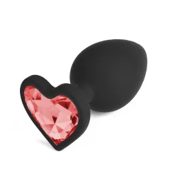 Plug Anale silicone cuore 9,5 cm da Ø 4,2 cm