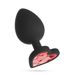 Plug Anale silicone cuore 9,5 cm da Ø 4,2 cm
