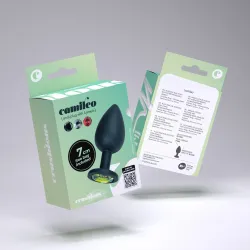 Plug Anale in silicone nero 7 cm da Ø 2,7 cm