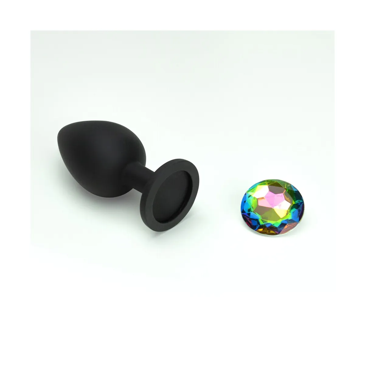 Plug Anale silicone nero 9,5 cm da Ø 4,2 cm