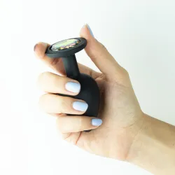 Plug Anale silicone nero 9,5 cm da Ø 4,2 cm