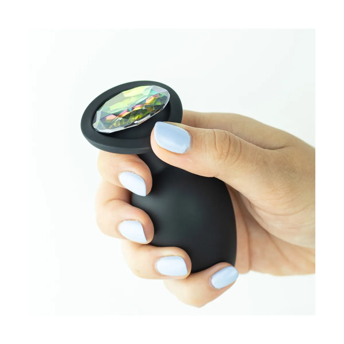 Plug Anale silicone nero 9,5 cm da Ø 4,2 cm