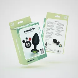 Plug Anale silicone nero 9,5 cm da Ø 4,2 cm