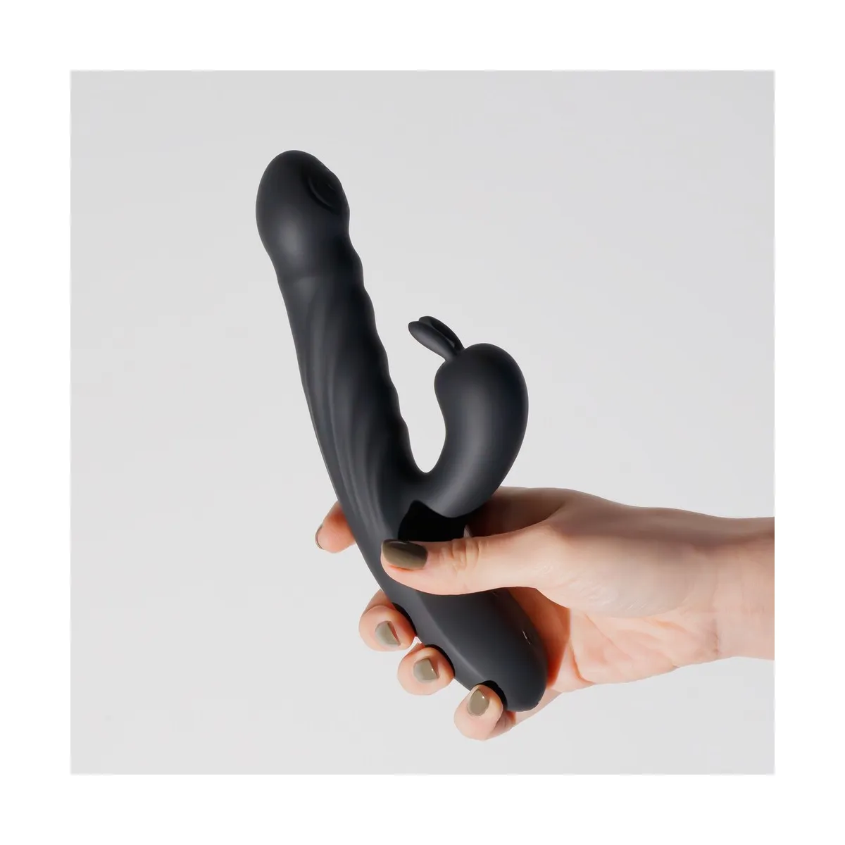 Vibratore Rabbit a spinta e punto G  21,5 cm