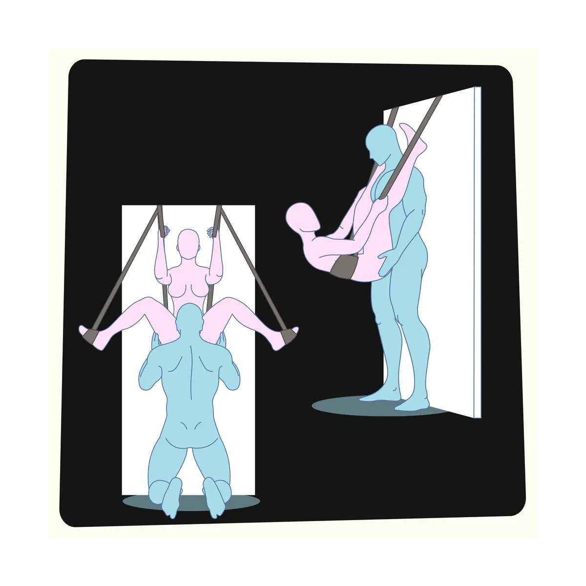 Altalena del sesso da porta con seduta