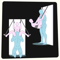 Altalena del sesso da porta con seduta