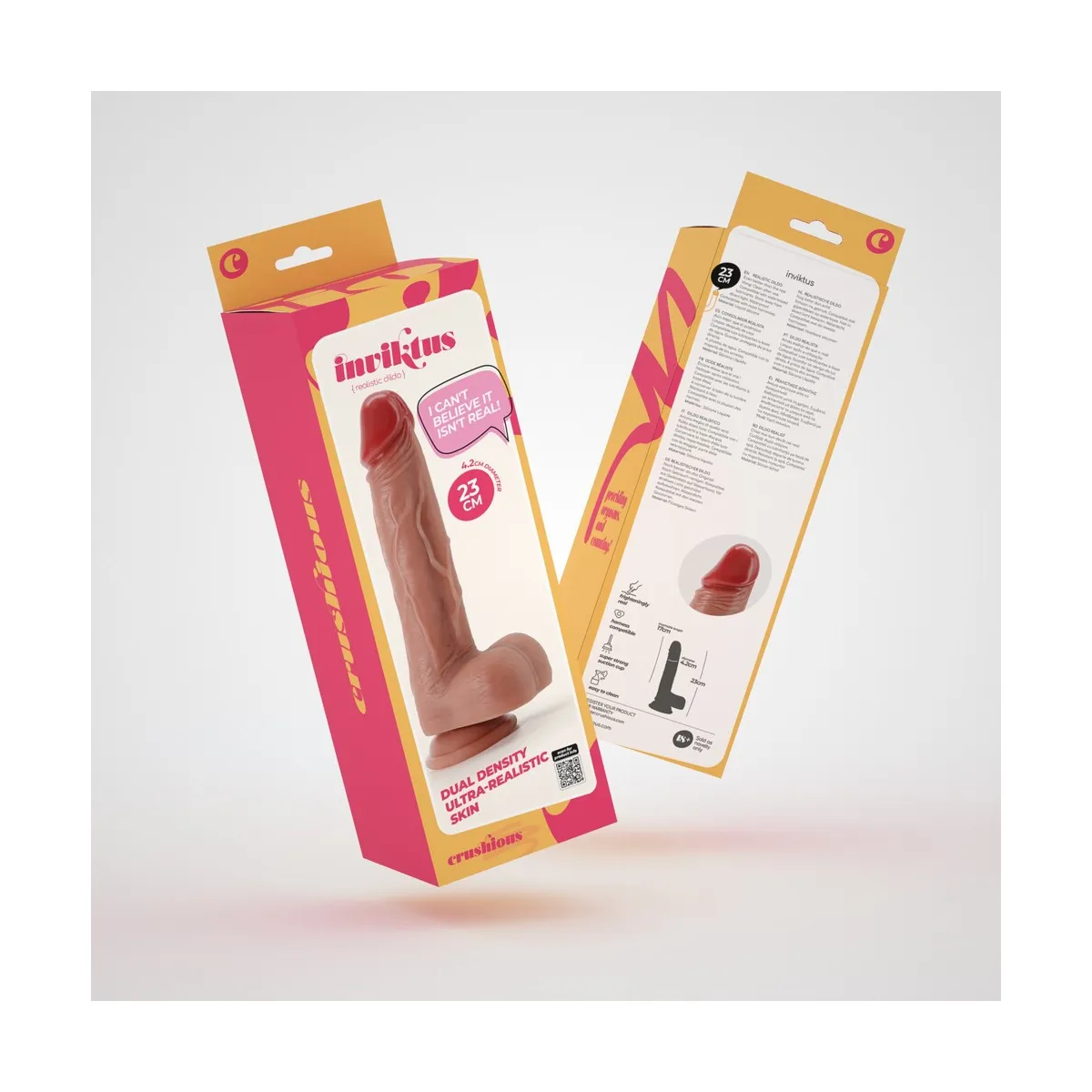 Dildo Realistico Anale e Vaginale 23 cm