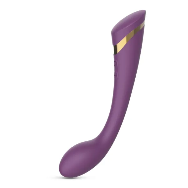 Vibratore vaginale punto G con bulbo 21 cm