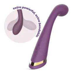 Vibratore vaginale punto G con bulbo 21 cm