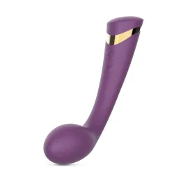 Vibratore vaginale punto G con bulbo 21 cm