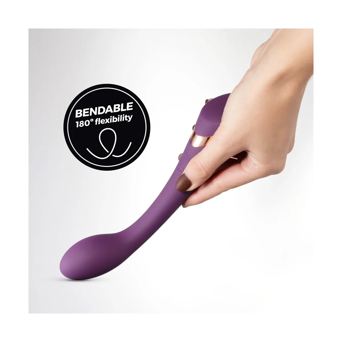 Vibratore vaginale punto G con bulbo 21 cm