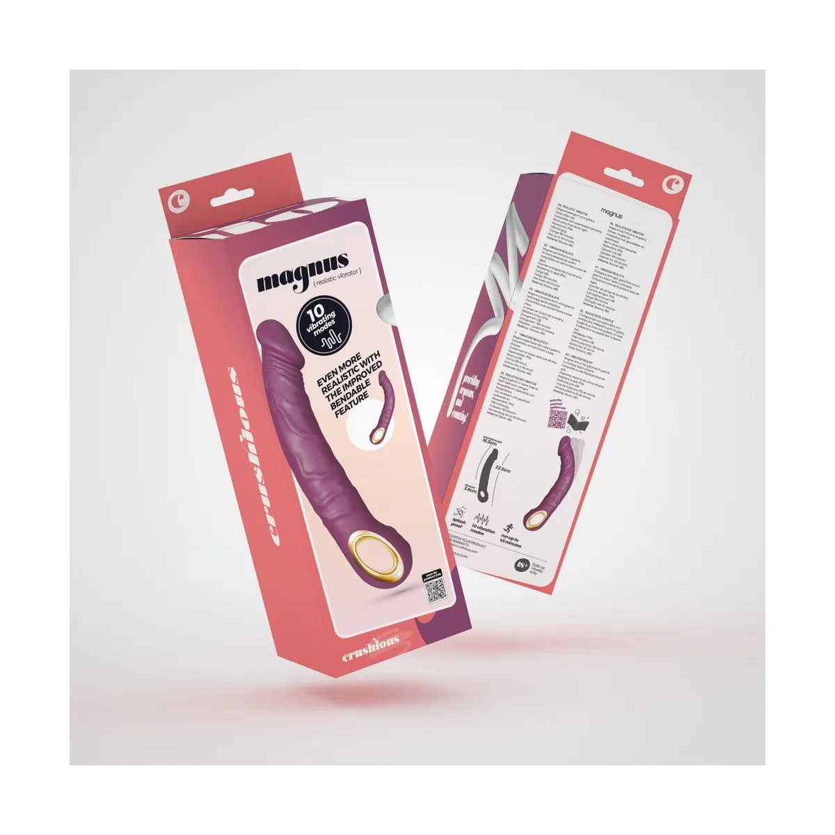 Vibratore Realistico presa ad anello 22,5 cm