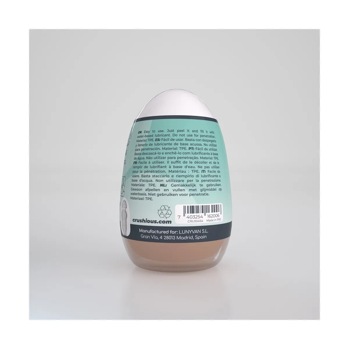 Masturbatore per uomo Egg vagina Mod.04