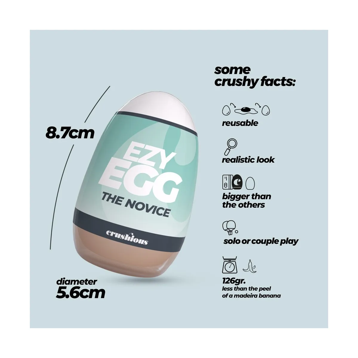 Masturbatore per uomo Egg vagina Mod.04