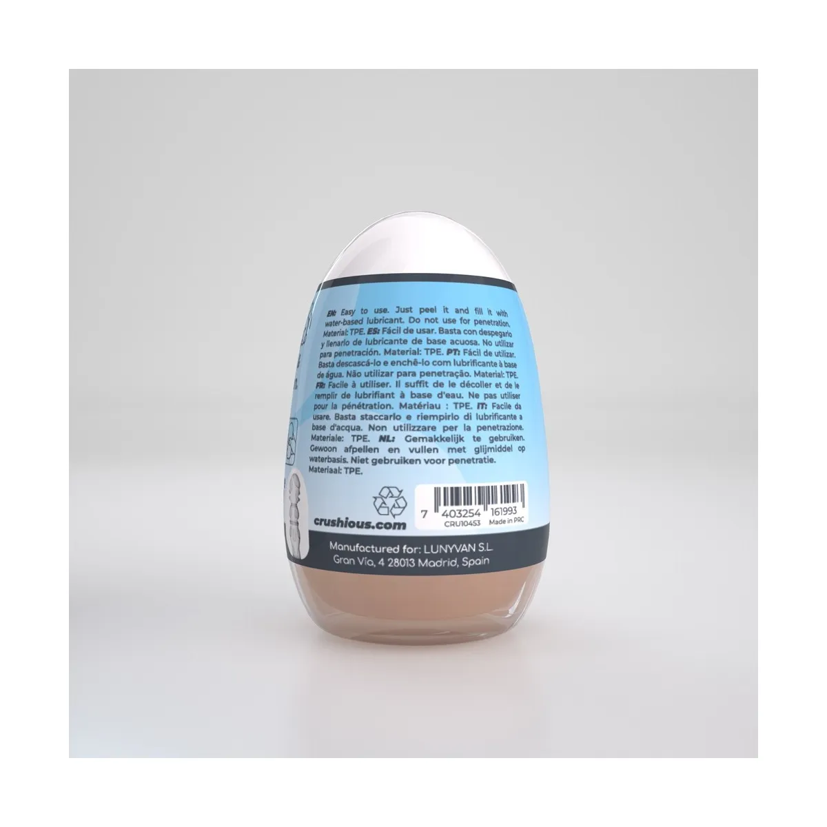 Masturbatore per uomo Egg vagina Mod.03