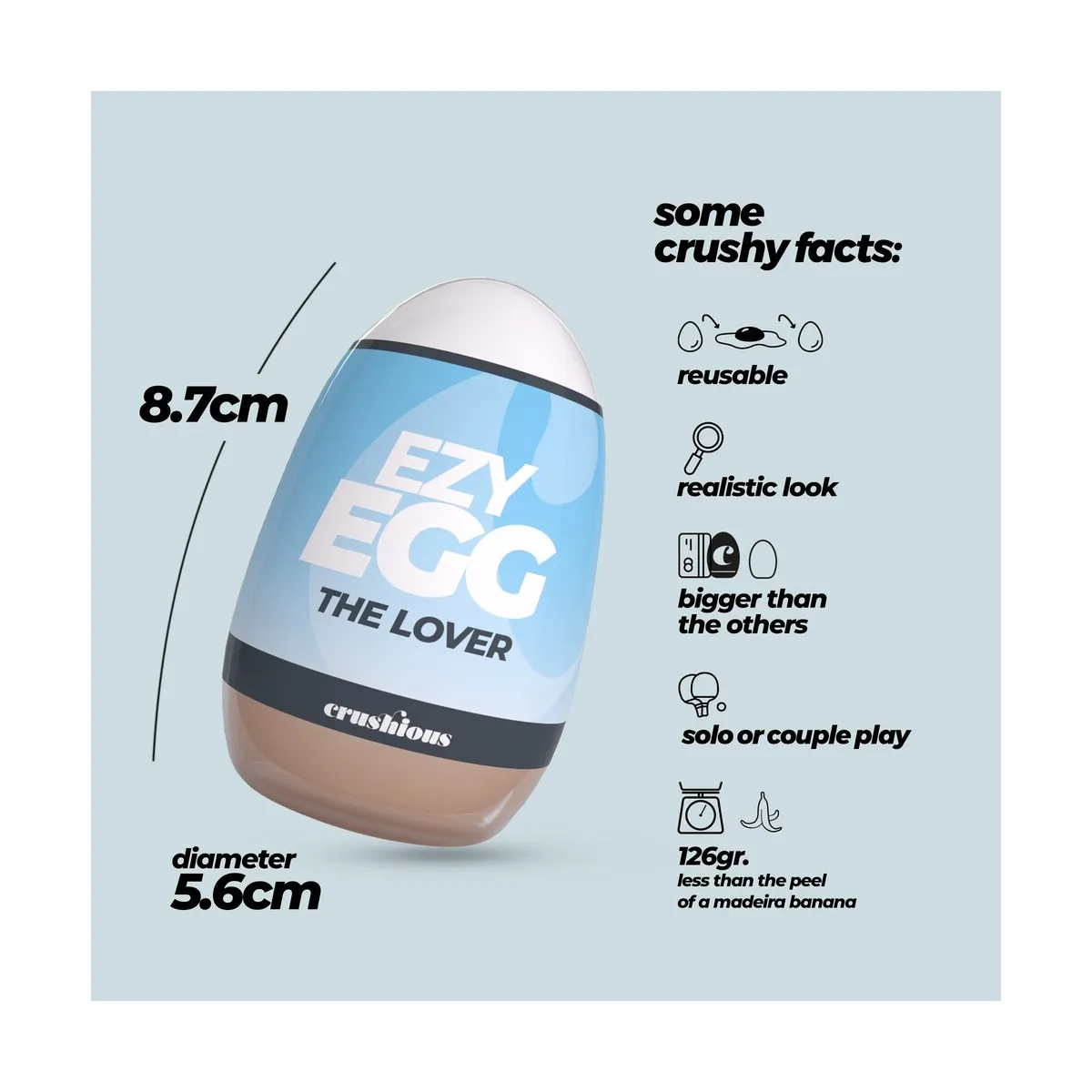 Masturbatore per uomo Egg vagina Mod.03